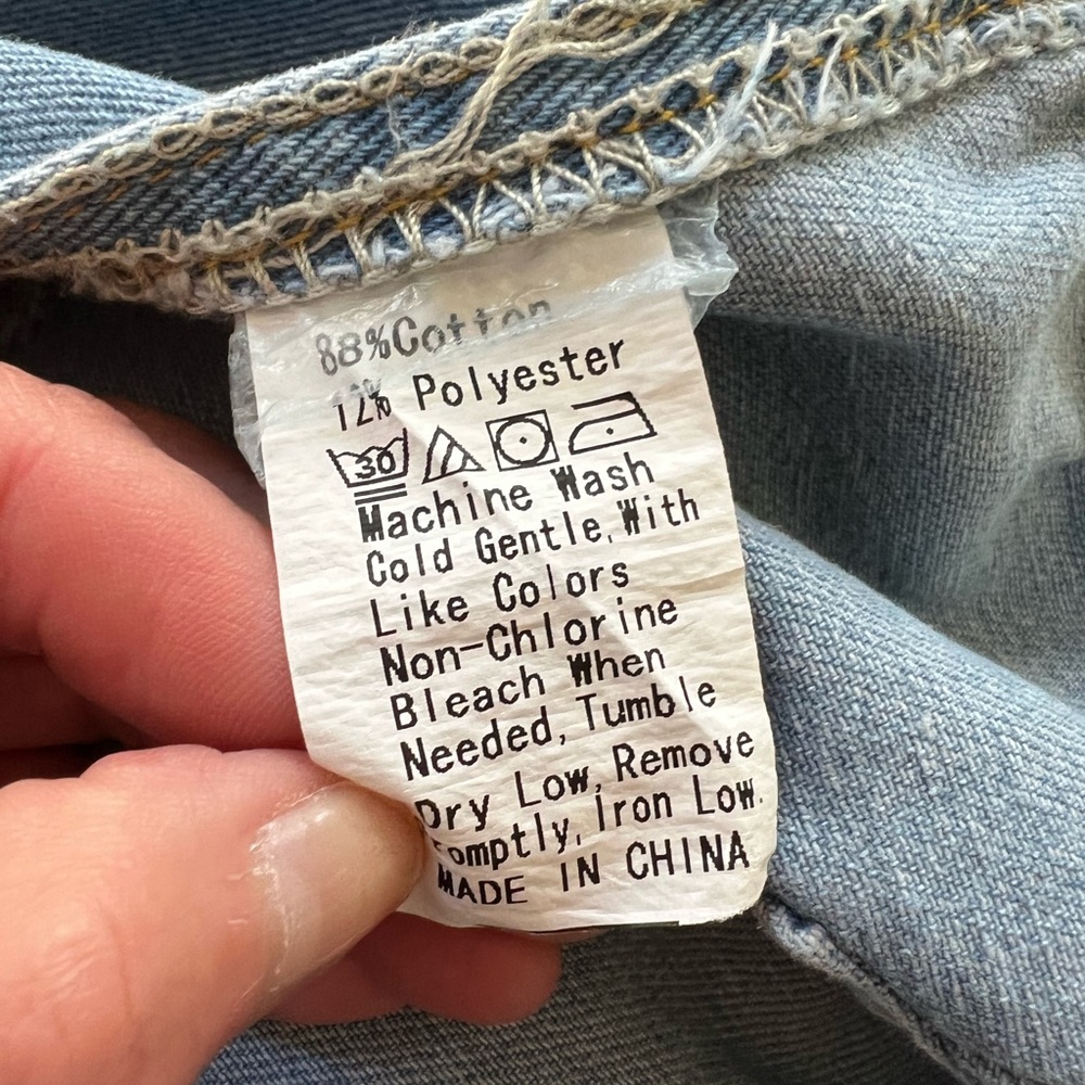 Stylish Blue Denim Fringe Jacket - Picture 4 of 4